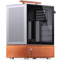 Jonsbo T7 PC-Geh&auml;use, Midi-Tower, mATX, Tempered Glass - silber
