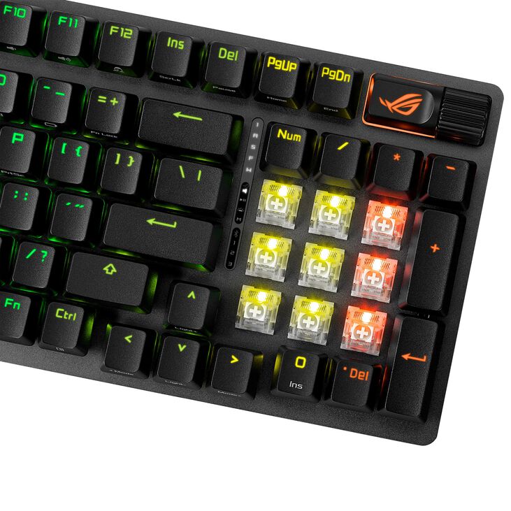 ASUS ROG Strix Scope II 96 Wireless Gaming Tastatur, RGB - schwarz, ISO (DE), ROG NX Snow Switches image number 5