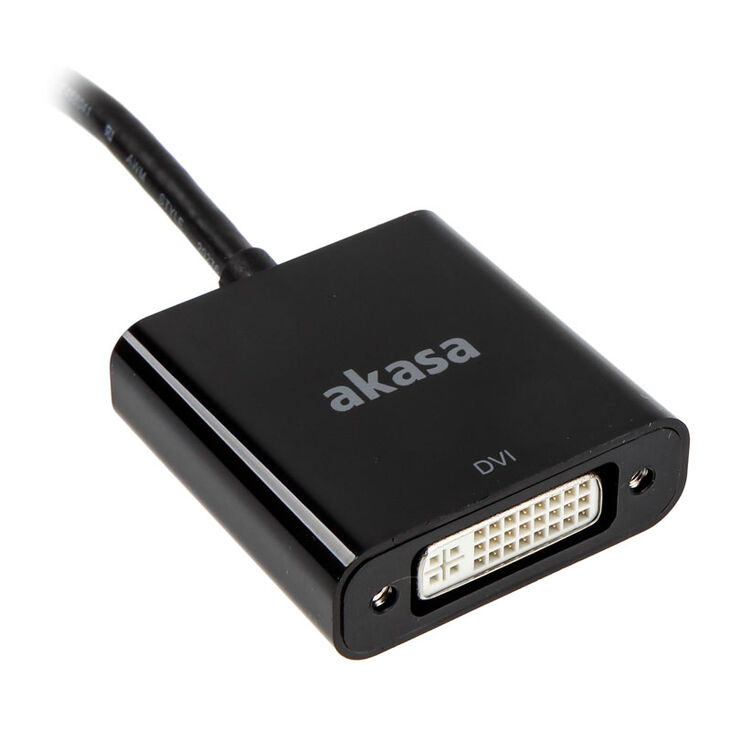 Akasa DisplayPort Adapter (aktiv) auf DVI - schwarz image number 1