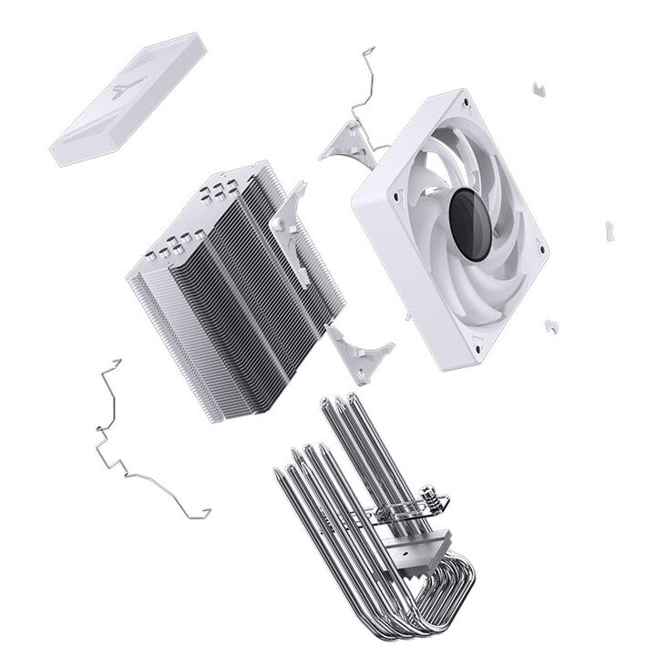 Jonsbo CR-1000 V2 PRO RGB CPU Cooler, 120mm - white image number 8