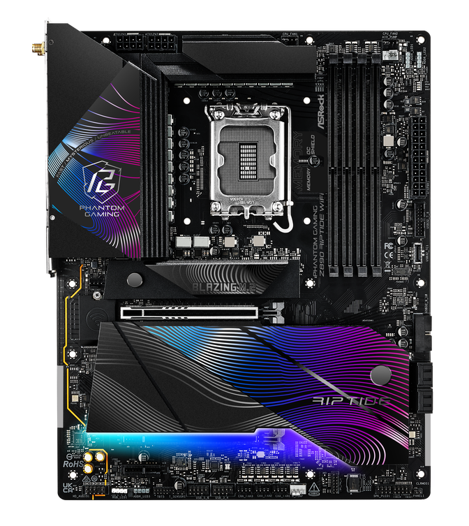 ASRock Z890 Riptide WiFi motherboard, socket LGA 1851, Intel Z890, ATX, DDR5 image number 3