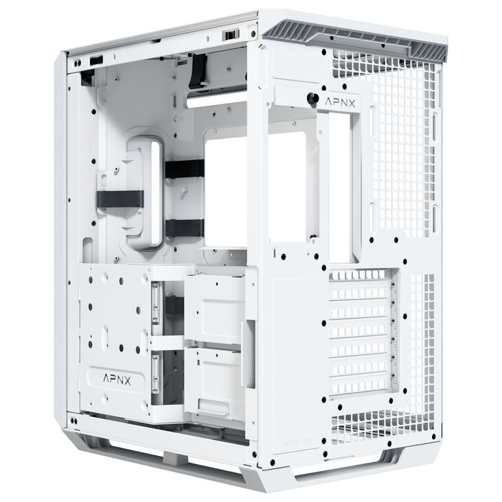 APNX V1 PC-Gehäuse, Midi-Tower, ATX, Tempered Glass - weiß image number 10