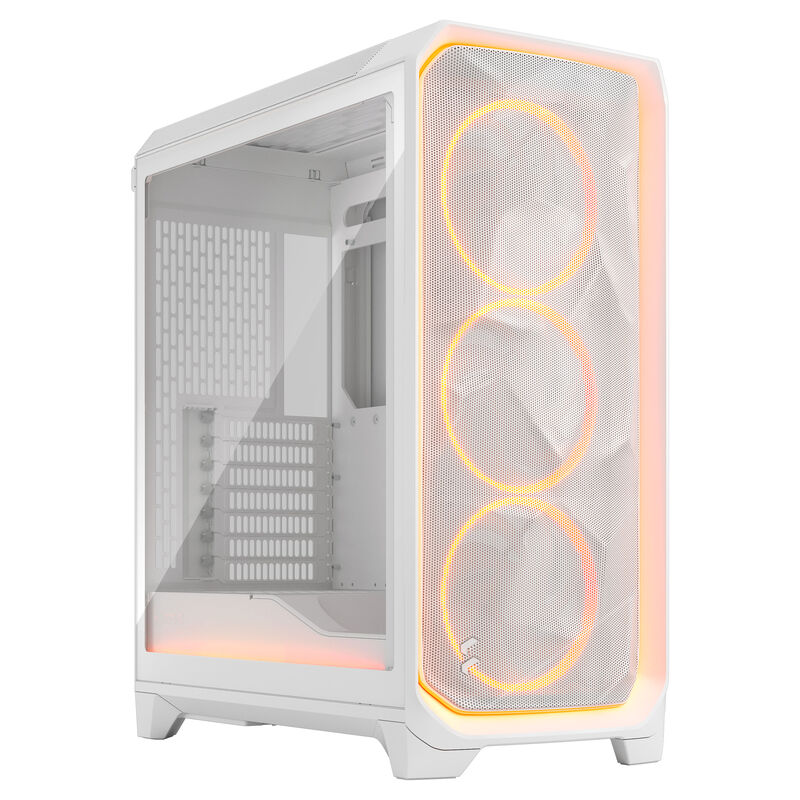 Fractal Design Meshify 3 Ambience Pro RGB White TG Clear PC-Gehäuse, Midi-Tower, E-ATX - weiß