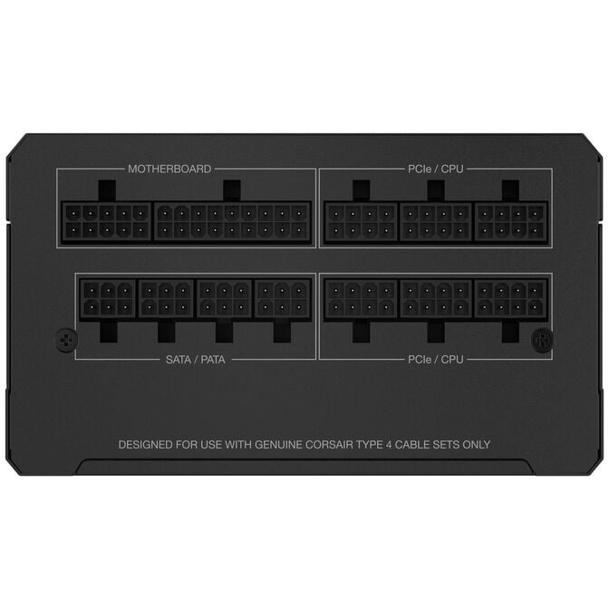 Corsair RMe Series RM1200e 80 PLUS Gold power supply, modular, ATX 3.1, PCIe 5.1 - 1,200 watts, black image number 4