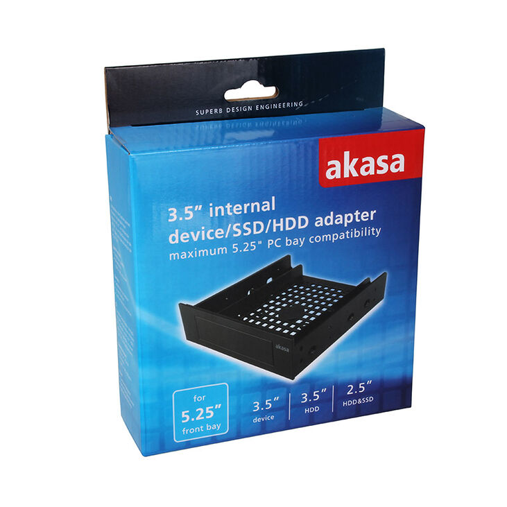 Akasa AK-HDA-05 Halterahmen für 2,5/3,5 Zoll in 5,25 Zoll image number 3