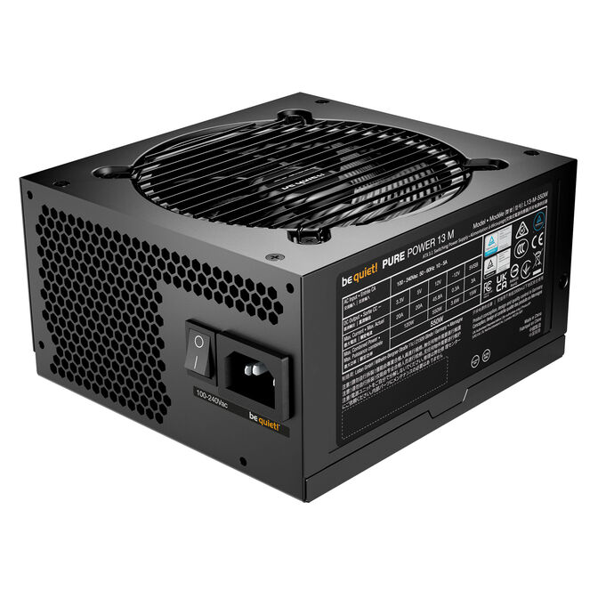 be quiet! Pure Power 13M 80 PLUS Gold Netzteil, ATX 3.1, PCIe 5.1 - 550 Watt, schwarz image number 1