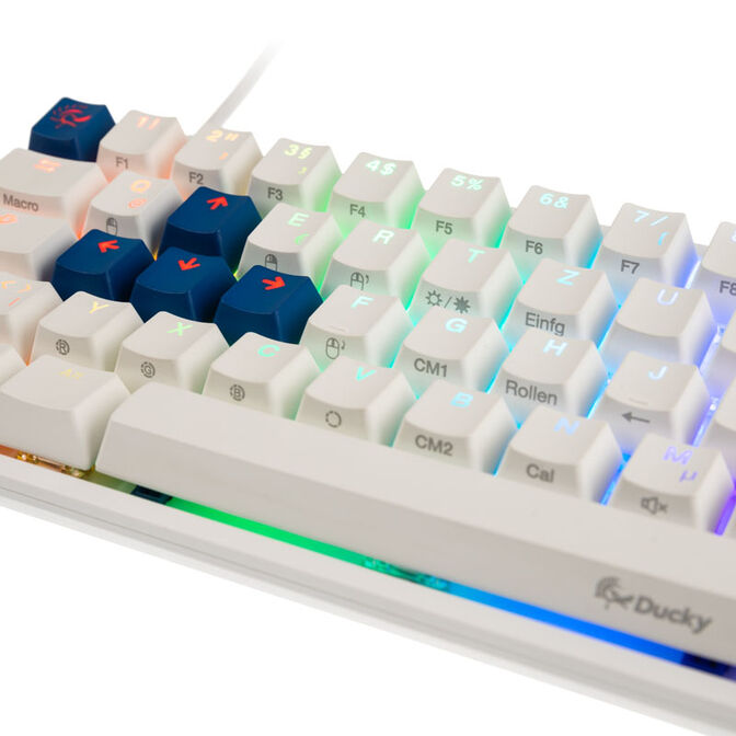 Ducky One 2 SF Gaming Keyboard, MX-Blue, RGB LED - white image number 5
