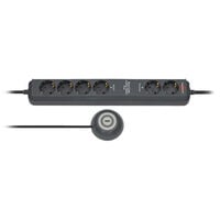 Brennenstuhl Eco-Line Comfort Switch Plus Socket Strip, 6-way - anthracite