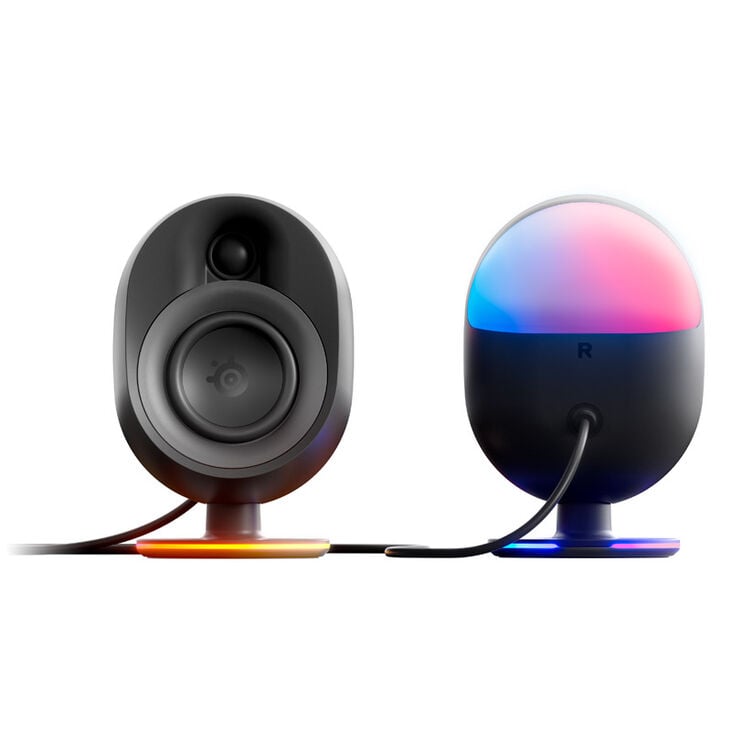 SteelSeries Arena 9 Gaming Speakers, Surround Sound, RGB Lighting - Black image number 1