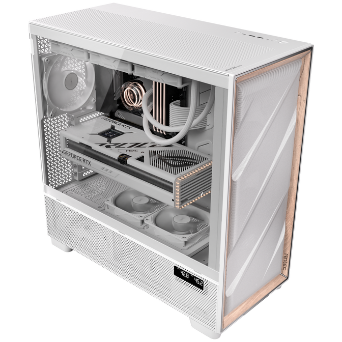Antec Flux Pro PC Case, full tower, E-ATX, tempered glass &ndash; white image number 18