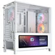 CORSAIR FRAME 4000D LCD RS PC-Geh&auml;use, Midi-Tower, ATX, ARGB, Tempered Glass - wei&szlig; image number null