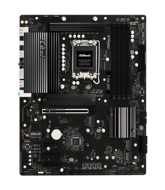 ASRock Z890 PRO-A motherboard, socket LGA 1851, Intel Z890, ATX, DDR5 image number 3