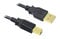 InLine USB 2.0 Kabel, A auf B, vergoldet, schwarz - 1m