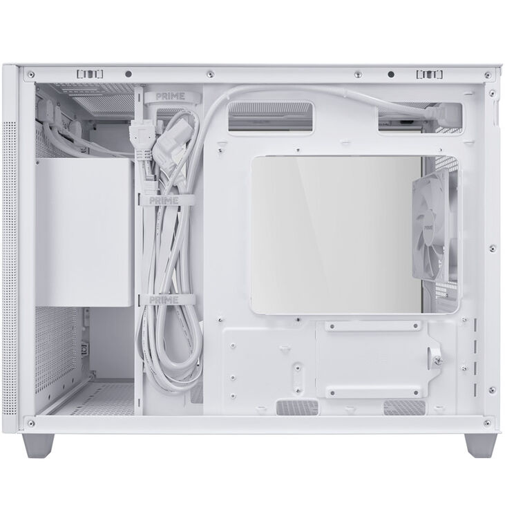 ASUS Prime AP201 Micro-ATX case, Tempered Glass - white image number 7