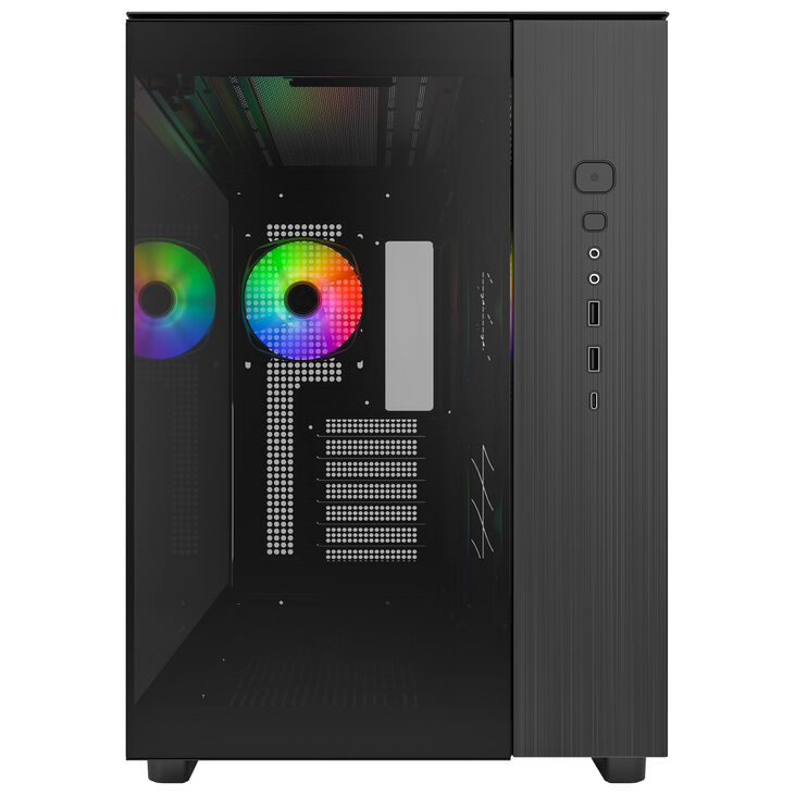 Montech KING 65 PRO PC Case, Mid Tower, ATX, ARGB, Tempered Glass - Black image number 1