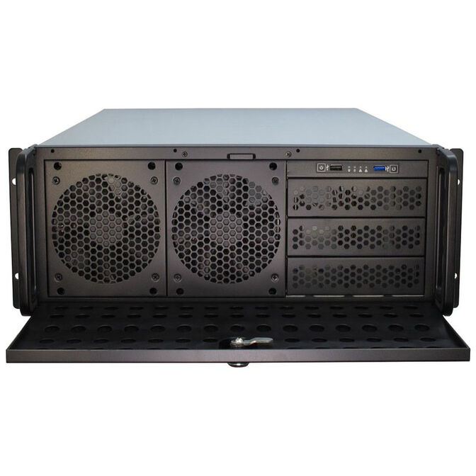 Inter-Tech IPC 4U-4129-L, 4HE Rack Servergeh&auml;use - schwarz image number 1