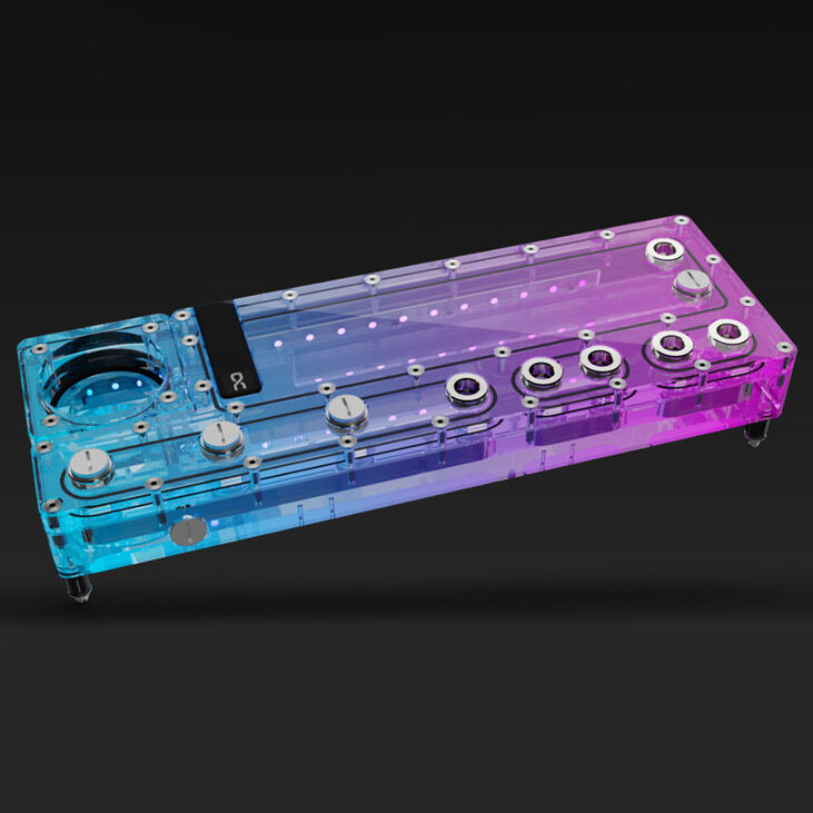Alphacool Core Distro Plate 360 mm Right VPP/D5, ARGB - Acrylic image number 2