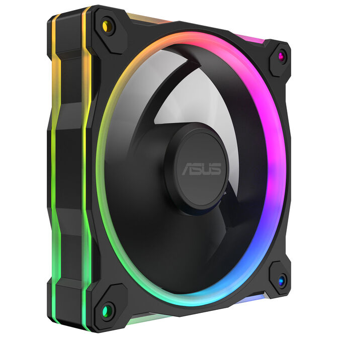 ASUS Prime MR120 ARGB Fan, PWM, Aura Sync - 120mm, black, triple-pack image number 5