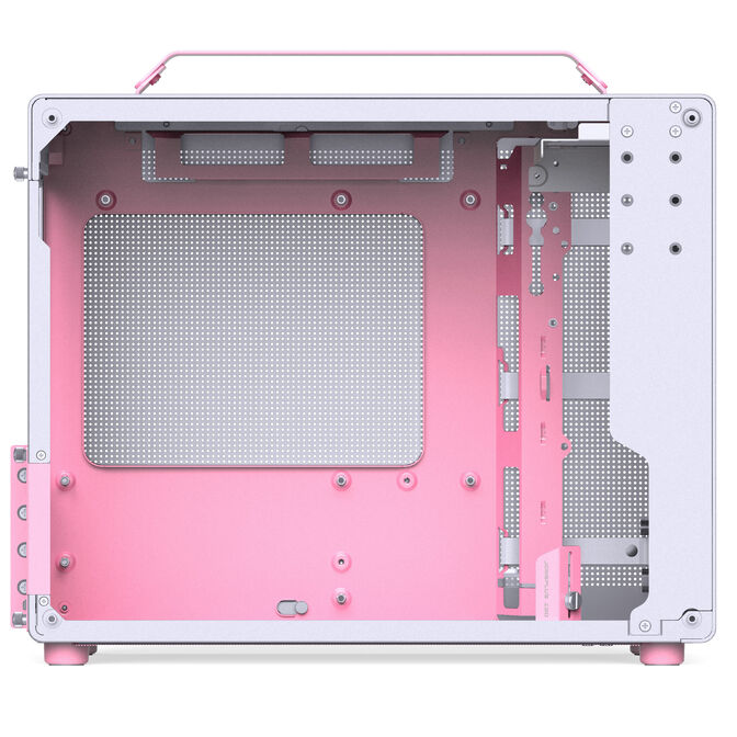 Jonsplus Z20 Micro-ATX Geh&auml;use, mit Tragegriff - wei&szlig;/pink image number 4