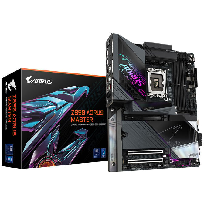 GIGABYTE Z890 AORUS Master Mainboard, Sockel LGA 1851, Intel Z890, ATX, DDR5 image number 0