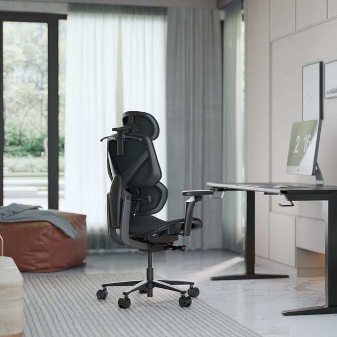 ThunderX3 FLEX Pro Gaming Stuhl, ergonomisch - Stoff, grau image number 7
