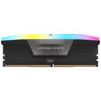 Corsair Vengeance RGB DDR5-6000 RAM, CL30, XMP - 32 GB Dual-Kit, black image number null