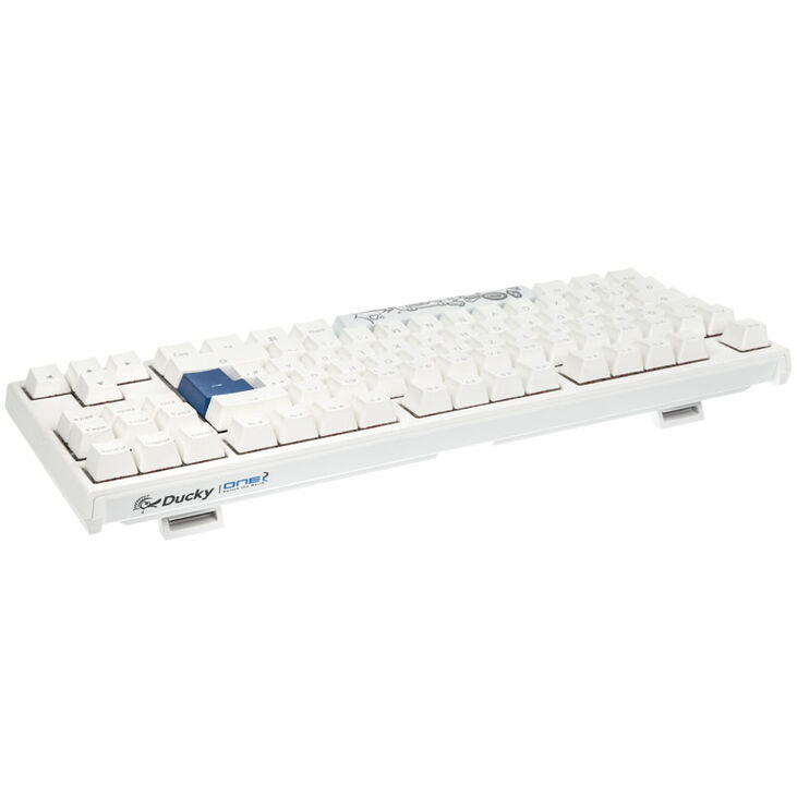 Ducky One 2 TKL PBT Gaming Tastatur, MX-Blue, RGB LED - weiß image number 2