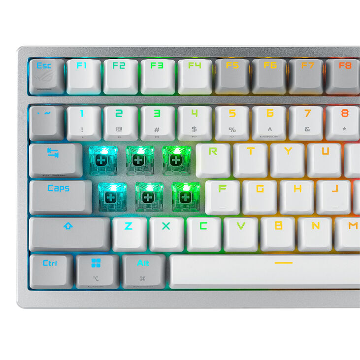 ASUS ROG Azoth Wireless Gaming Keyboard, Hot-Swap, OLED Display - ROG NX Switches, white image number 6