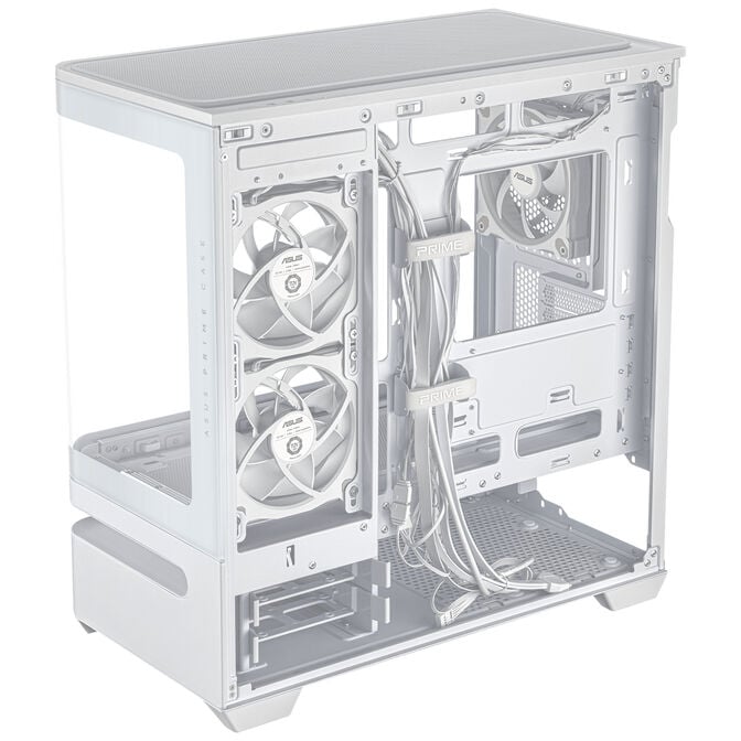 ASUS Prime AP202 ARGB PC-Geh&auml;use, Midi Tower, mATX, ARGB, Tempered Glass - wei&szlig; image number 13