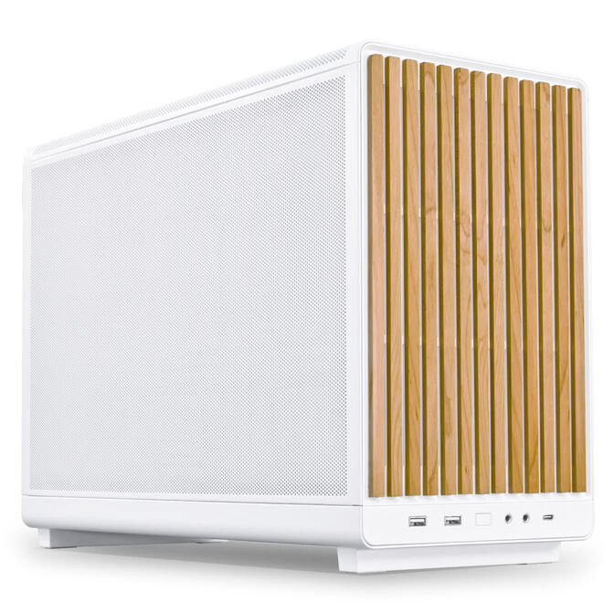 Lian Li DAN Cases A3-mATX Wood Edition PC Case, Micro-ATX - Beech, White image number 0
