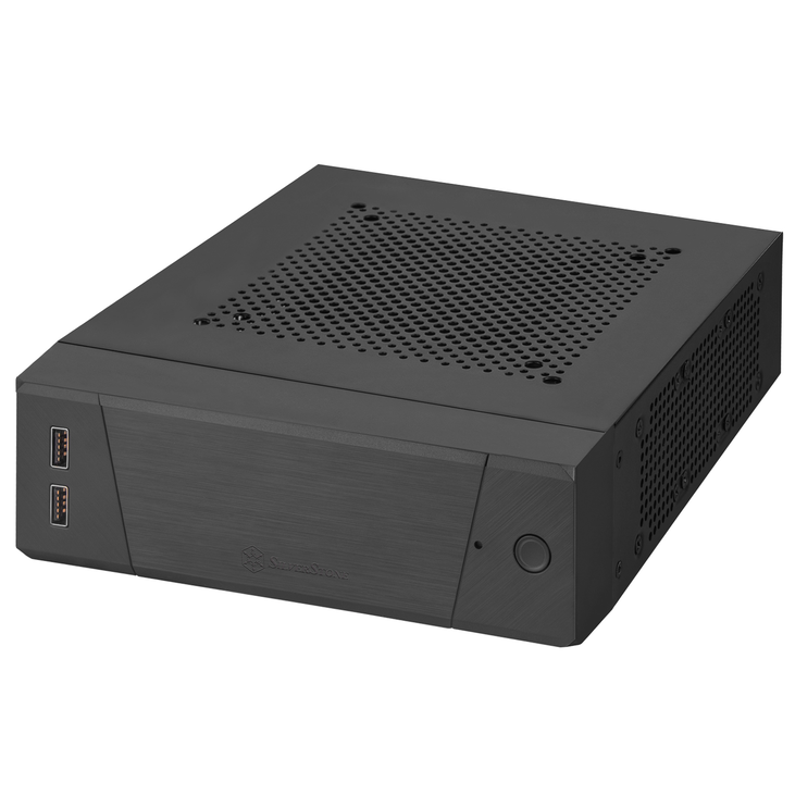SilverStone Milo 10 Mini-PC-Gehäuse, Mini-ITX - schwarz image number 1