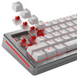 Glorious Fox HE Standard Switches, Hall Effect, Linear, MX Stem, 45g - Lubed, 36 Pieces image number null
