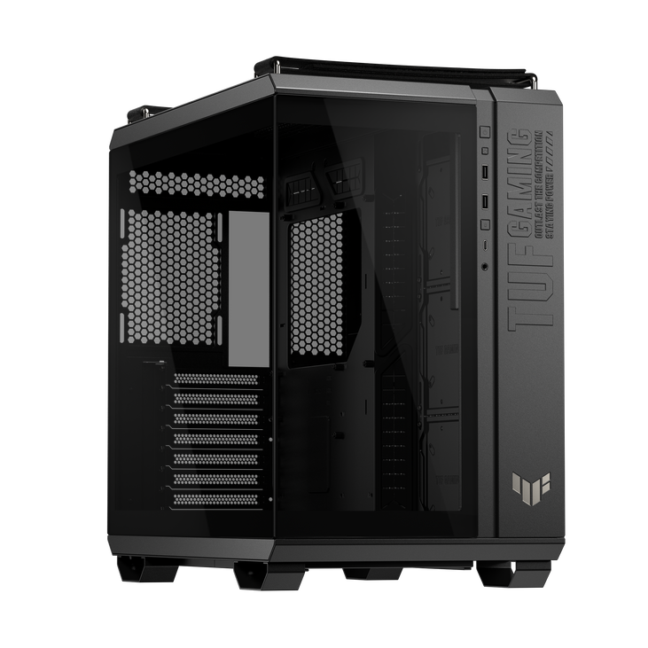 ASUS TUF Gaming GT502 Horizon PC-Gehäuse, Midi-Tower, ATX, Tempered Glass - schwarz image number 1