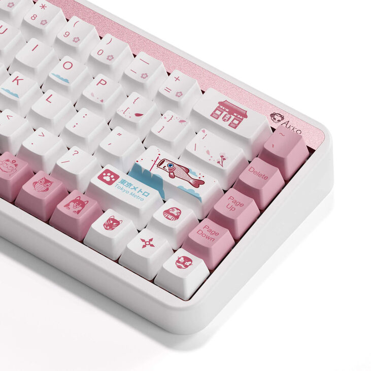 AKKO JIN 01 Tokio Gaming Keyboard - 65%, Rosewood Switches, ANSI image number 5