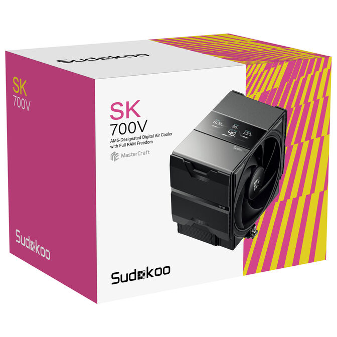 Sudokoo SK700V CPU Cooler - 120mm, black image number 7