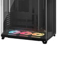 Corsair AIR 5400 LX-R LINK PC Case, Mid-Tower, Tempered Glass, RGB - includes 3x 120mm Fans, black image number null