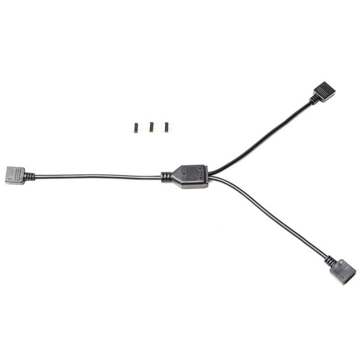 EK Water Blocks EK-Loop D-RGB Splitter Cable, 2-way - black image number 2