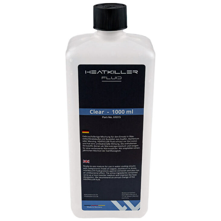 Watercool Heatkiller Fluid 1000 ml - Clear/Transparent, Coolant image number 1