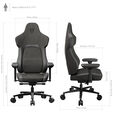 ThunderX3 CORE Loft Ergonomic Gaming Chair - Dark Grey image number null