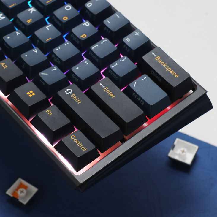 Ducky One 3 Pro Mini Nazca Line Gaming Tastatur, mechanisch, 8.000 Hz, Hot Swap, RGB - Cherry MX2A Blue, ANSI (US) image number 10