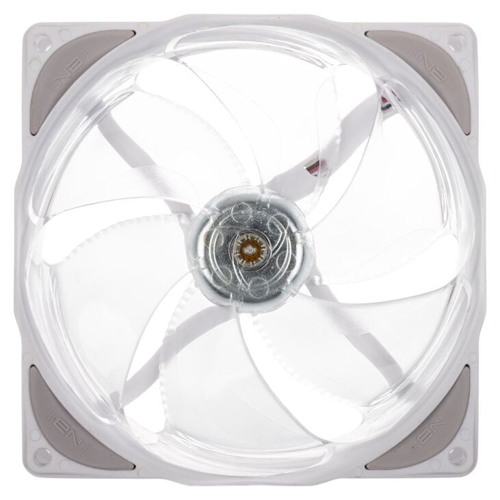 Noiseblocker NB-eLoop X B12-P ARGB, PWM - 120mm, white + ARGB 8x Port Hub - 3 piece set image number 2