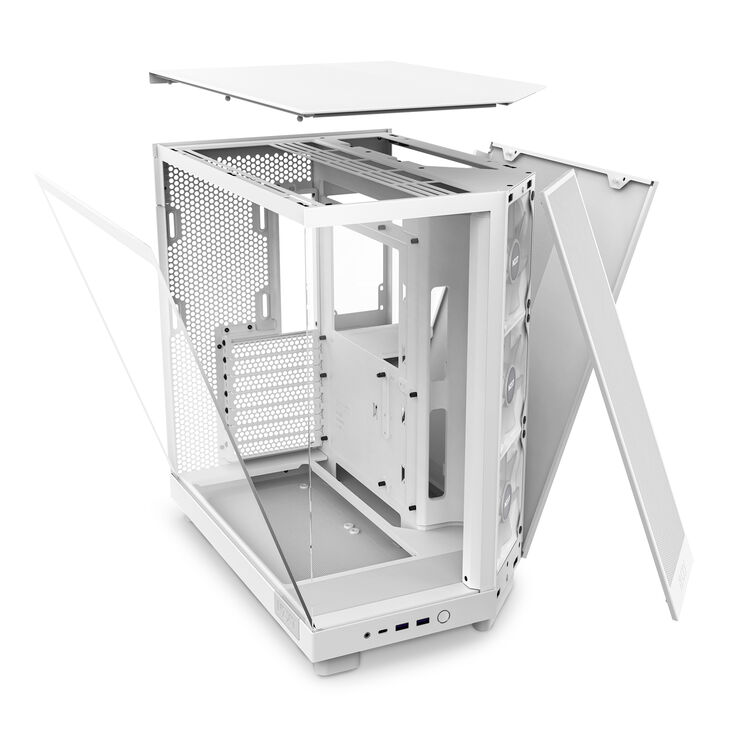 NZXT H6 Flow RGB Midi-Tower - Weiß image number 13