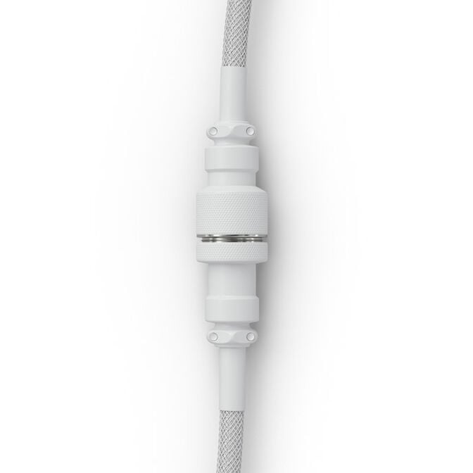 Glorious Coiled Cable Ghost White, USB-C auf USB-A Spiralkabel - 1,37m, wei&szlig; image number 2