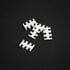 King Mod Service 6-Slot Cable Comb 3mm small - white - set of 5 image number null