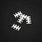 King Mod Service 6-Slot Cable Comb 3mm small - white - set of 5
