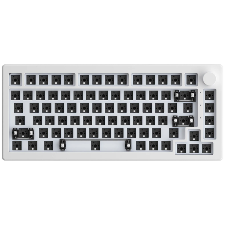 AKKO 5075B Via Barebone Gaming Keyboard, 75% - ANSI, Moon White image number 0