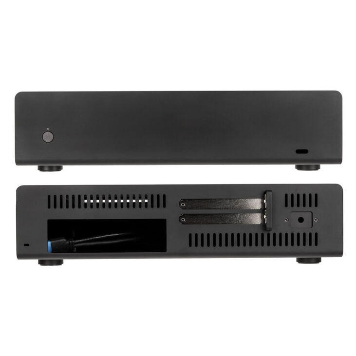 Streacom ST-FC10B Alpha Fanless HTPC Aluminium Gehäuse - schwarz image number 1