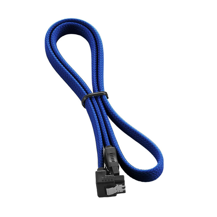 CableMod ModMesh Right Angle SATA 3 Cable 60cm - blue image number 1