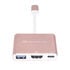 SilverStone SST-EP08P - USB 3.1 Typ-C Adapter auf HDMI/USB Type C/USB Type A - rosa image number null