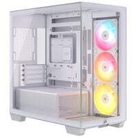 Corsair 2800X RS-R ARGB PC-Geh&auml;use, Mini-Geh&auml;use, mATX, Tempered Glass - inklusive 3x 120-mm-L&uuml;fter, wei&szlig;